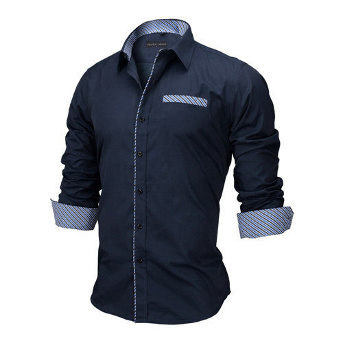 Men Dress Shirts Europe Size New Arrivals Stylish Slim Fit.