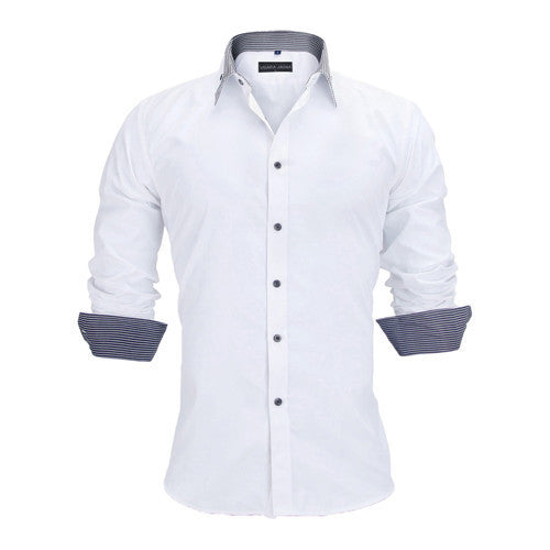 Men Dress Shirts Europe Size New Arrivals Stylish Slim Fit.