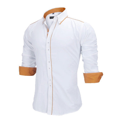 Men Dress Shirts Europe Size New Arrivals Stylish Slim Fit.