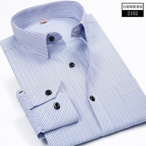 2017 New Men Thickening Imitation Wool Plaid Shirt.