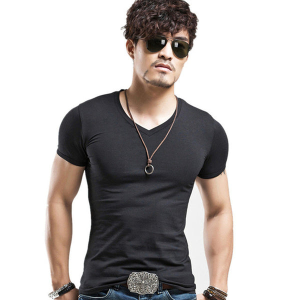 New arrival summer Fashion Casual short-sleeved men t-shirt.