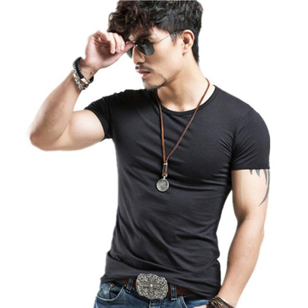 New arrival summer Fashion Casual short-sleeved men t-shirt.