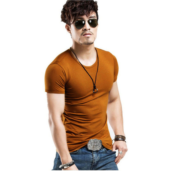 New arrival summer Fashion Casual short-sleeved men t-shirt.
