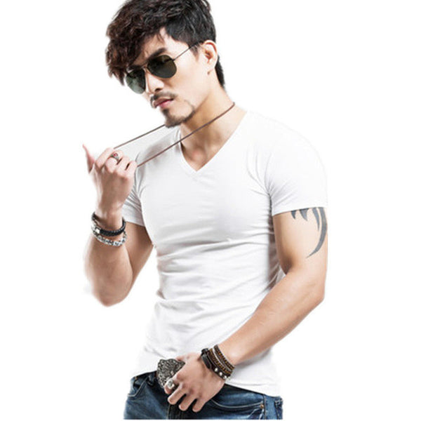 New arrival summer Fashion Casual short-sleeved men t-shirt.