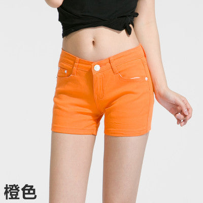 Summer Denim Shorts Slim Fit ladyies elastic waist sexy female Short Jeans for Women.