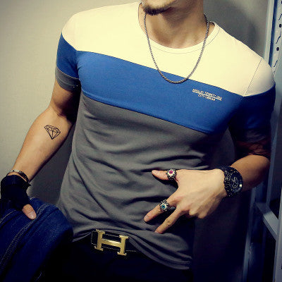 Summer Mens T Shirt 2017 New Fashion Striped T Shirt Mens Clothing.