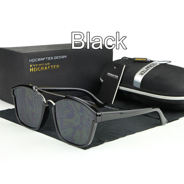 HDCRAFTER Brand Unisex Retro metal frame Sunglasses.