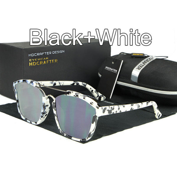 HDCRAFTER Brand Unisex Retro metal frame Sunglasses.