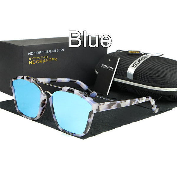 HDCRAFTER Brand Unisex Retro metal frame Sunglasses.