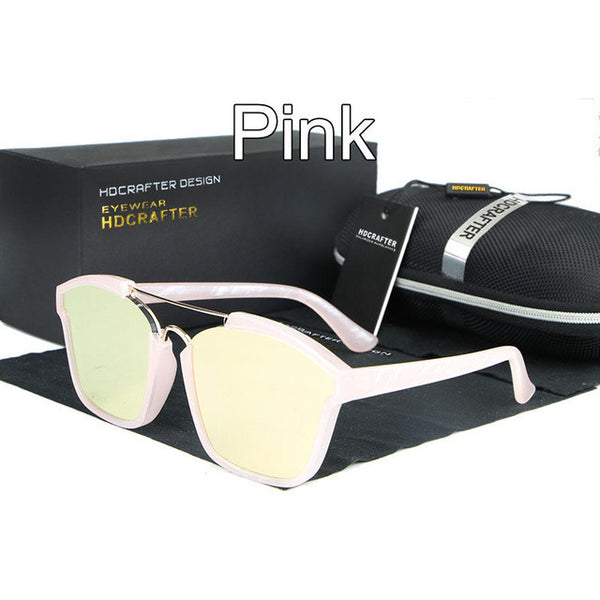 HDCRAFTER Brand Unisex Retro metal frame Sunglasses.