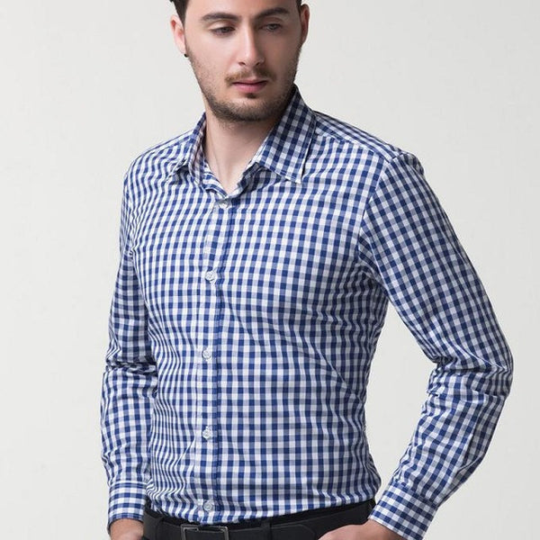 Men 2017 Long Sleeve Cotton Casual Men Shirt Stylish Slim Fit.