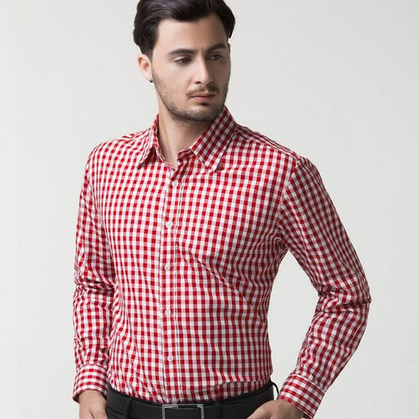 Men 2017 Long Sleeve Cotton Casual Men Shirt Stylish Slim Fit.