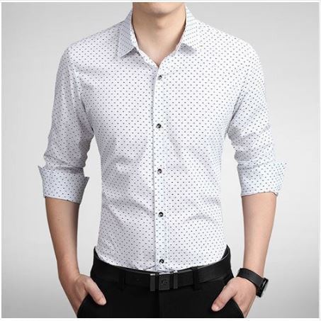 Men Wine Red Single Breasted Long Sleeve Shirt Casual Men Dress Shirt.