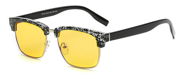 KINSANDE Square Computer Glasses Yellow Lens Anti Blue Ray Men Gaming Eyewear Glasses.