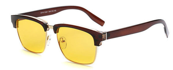 KINSANDE Square Computer Glasses Yellow Lens Anti Blue Ray Men Gaming Eyewear Glasses.