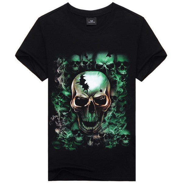 Hot Sale Brand New Fashion Summer Men T-shirt 3d Print Nightmare Tiger Short-Sleeved.
