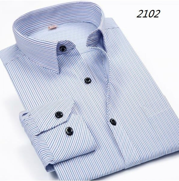 Men Shirt  2017 Striped Shirt Men Brand Business Casual Long Sleeve.
