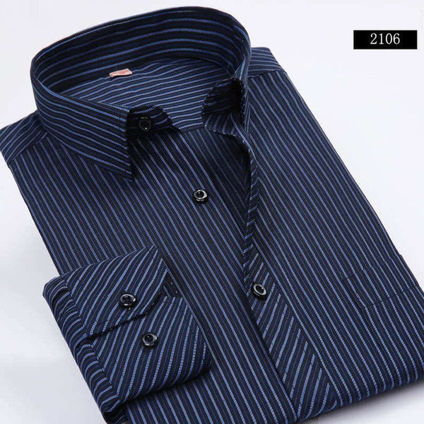 Men Shirt  2017 Striped Shirt Men Brand Business Casual Long Sleeve.