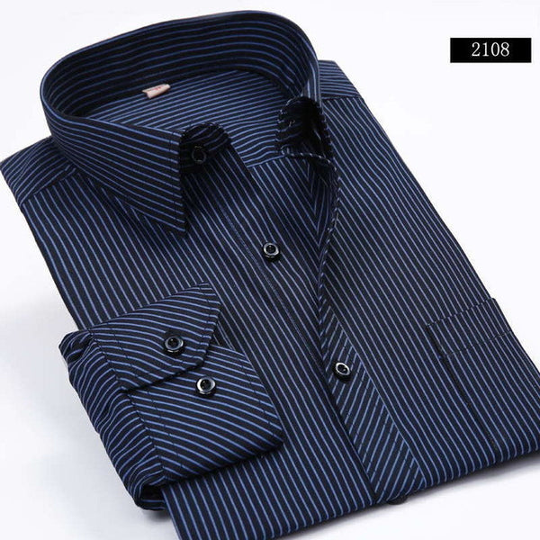 Men Shirt  2017 Striped Shirt Men Brand Business Casual Long Sleeve.