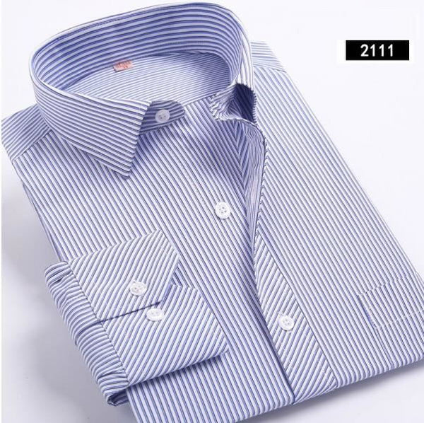 Men Shirt  2017 Striped Shirt Men Brand Business Casual Long Sleeve.
