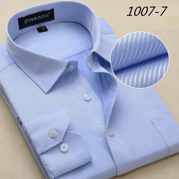 Men Shirt  2017 Striped Shirt Men Brand Business Casual Long Sleeve.