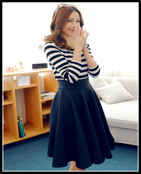 In The Autumn And Winter Grown Place Umbrella Skirt.