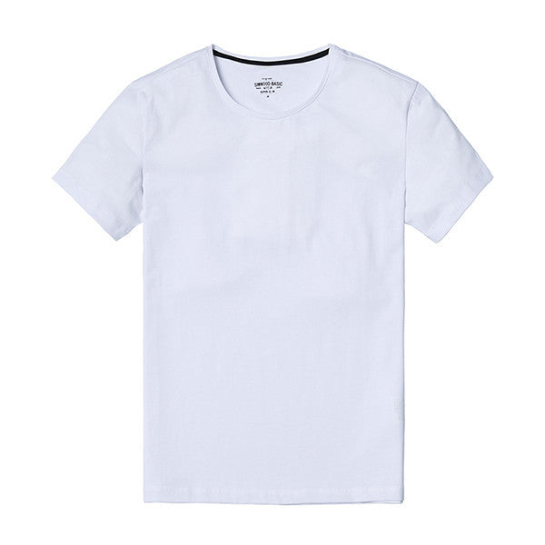 2017 Summer Brand Men's Short-sleeved Cotton skinny T-shirt.