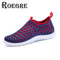 ROEGRE New Arrival Summer Comfortable Mens Flip Flops Outdoor Beach Sandals Black Blue Red White Casual Slippers