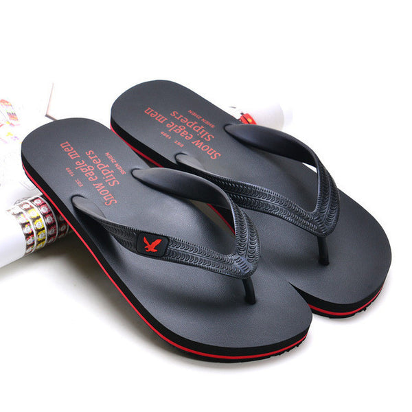 Men's TPR sole men beach flip flops high quality outdoor casual fashion sandals summer style new flat slippers
