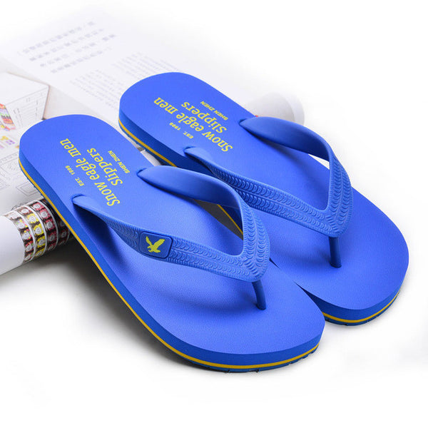 Men's TPR sole men beach flip flops high quality outdoor casual fashion sandals summer style new flat slippers