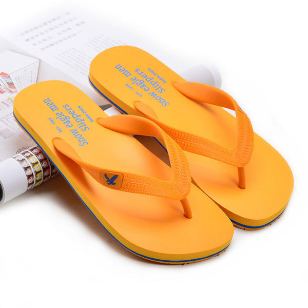 Men's TPR sole men beach flip flops high quality outdoor casual fashion sandals summer style new flat slippers