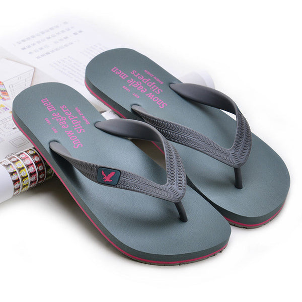 Men's TPR sole men beach flip flops high quality outdoor casual fashion sandals summer style new flat slippers