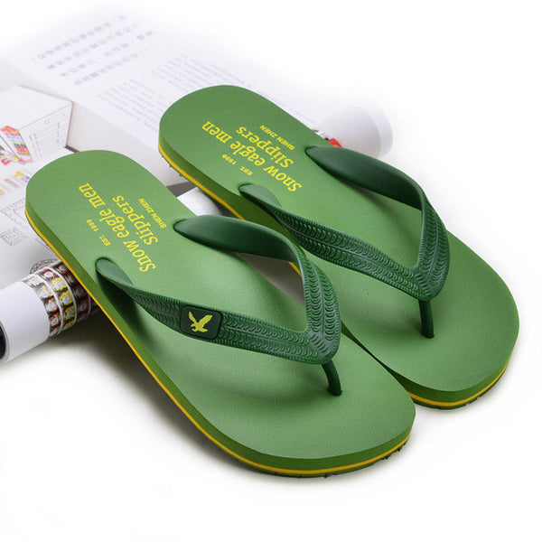 Men's TPR sole men beach flip flops high quality outdoor casual fashion sandals summer style new flat slippers