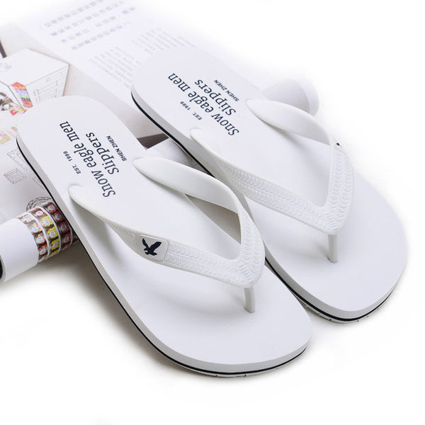 Men's TPR sole men beach flip flops high quality outdoor casual fashion sandals summer style new flat slippers