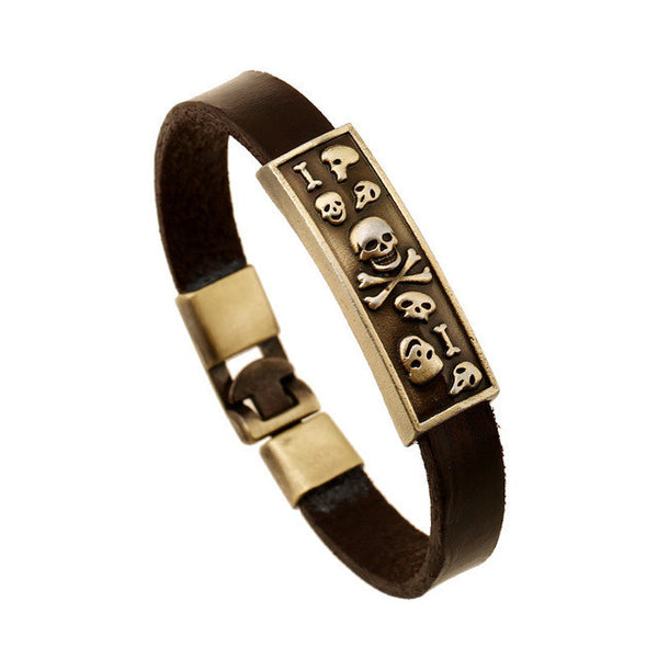 Male, femal Leather   Pulseira Masculina Braslet