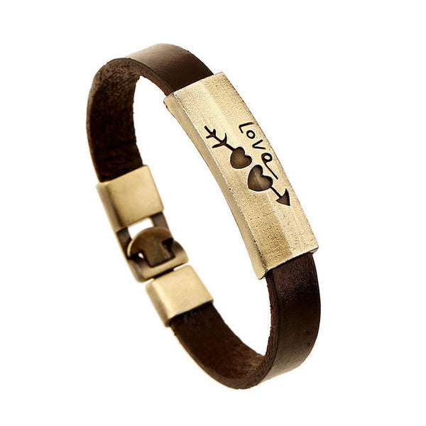 Male, femal Leather   Pulseira Masculina Braslet