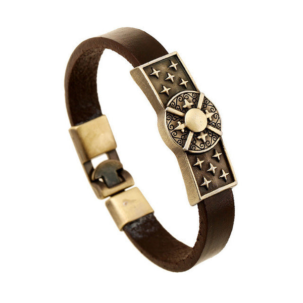 Male, femal Leather   Pulseira Masculina Braslet