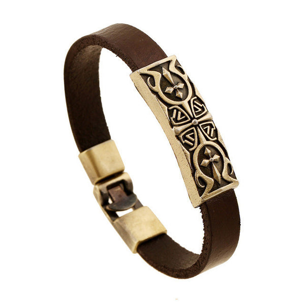 Male, femal Leather   Pulseira Masculina Braslet