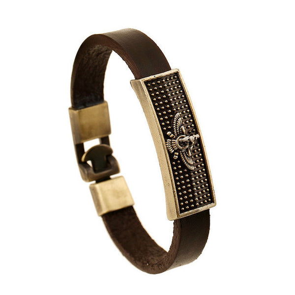 Male, femal Leather   Pulseira Masculina Braslet