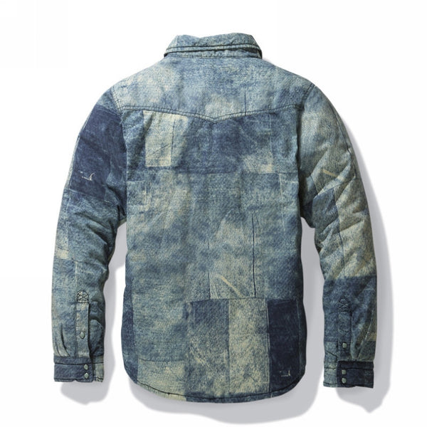 Denim Shirts Mens Cotton Army Shirts thick Camouflage Men's Casual Long Sleeve Cargo Shirt