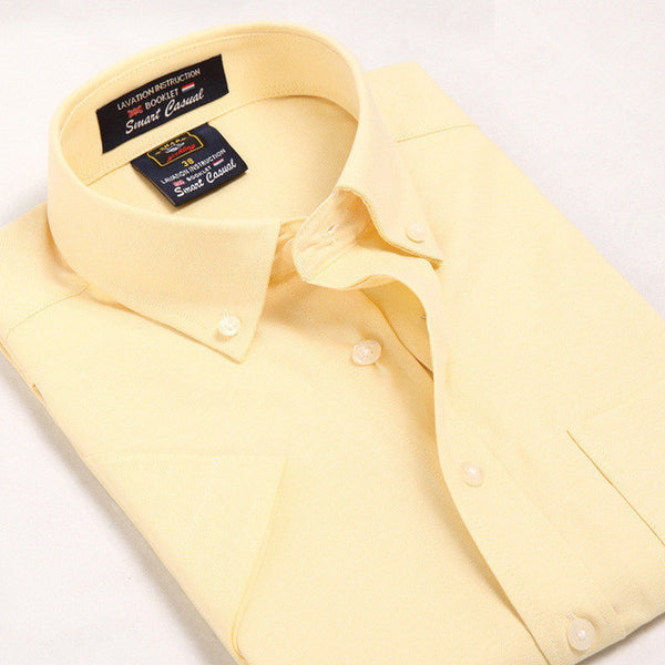 Mens Short Sleeve Shirts Summer New Arrival Casual Social Shirt for Men Regular Fit Luxury Cotton Dress Shirts.