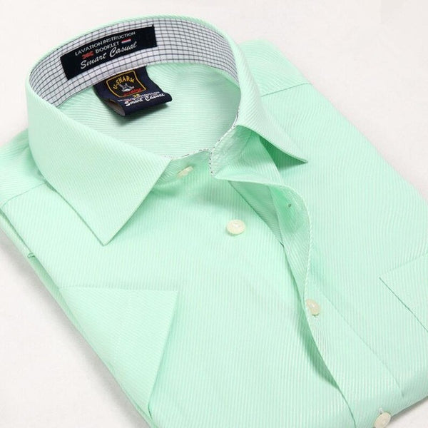 Mens Short Sleeve Shirts Summer New Arrival Casual Social Shirt for Men Regular Fit Luxury Cotton Dress Shirts.