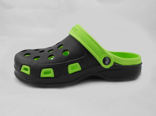 Double bottom garden shoes men anti-slip hole hole thick heel shoes