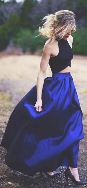 Maxi Long Skirt Floor Length Ladies High Waisted Skirts Women.