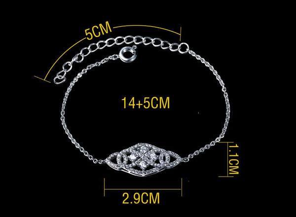 New Braclets For Girl AAA Cubic zirconia luxury wristband Jewelry.