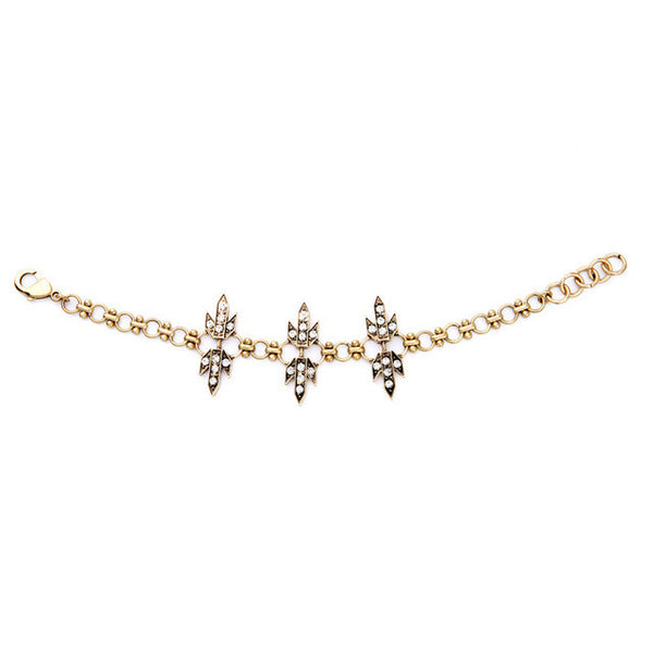 Female Braclets, Geometric Retro Antique Gold Plated Bracelets New Brand