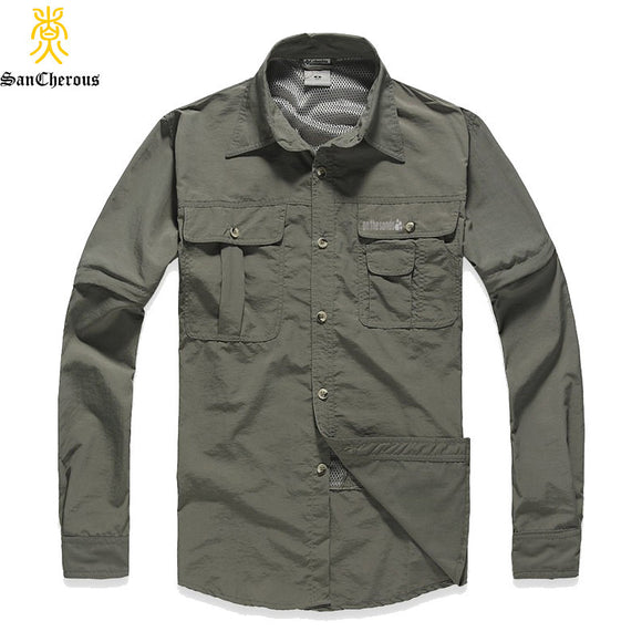 2017 Hot Sale New Arrival Quick-Dry Outwear Men Casual Shirts.