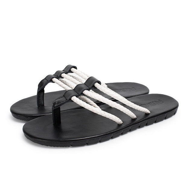 Slippers Breathable Mesh Home Slippers Men Flip Flops Comfortable Outdoor Shoes.