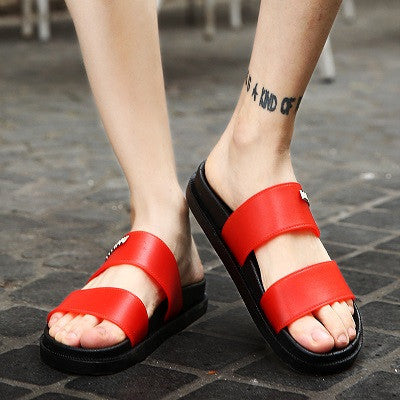 2017 Men Summer Candy Color Slides Sandals Slippers Beach Flip Flops.