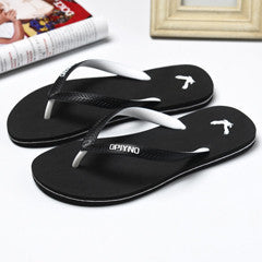 Mens summer fashion flip flops men casual waterproof outdoor beach sandals male concise soft home slippers
